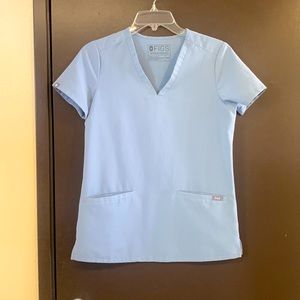 Figs technical collection light blue scrub top!